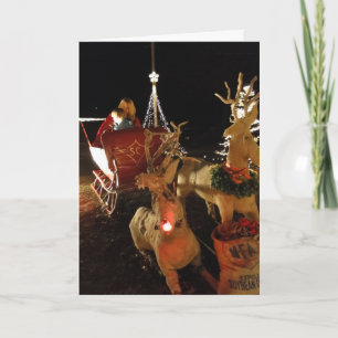 Cartão De Festividades Natal da Corrida de Leigh