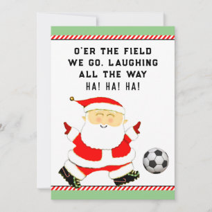 Cartão De Festividades Natal da Equipe de Futebol
