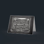Cartão De Festividades Natal da Escritura de Chalkboard<br><div class="desc">Personalizar este item Verso da Bíblia de Natal com Escritura de Passagem de Isaiah 9:6... Para nós é dado um filho: E o seu nome deve ser chamado Maravilhoso, Conselheiro, O DEUS MELHOR, O Pai eterno, O Príncipe da Paz. ~Isaiah 9:6 cinzas escuras e quadro negro com gráfico de texto...</div>