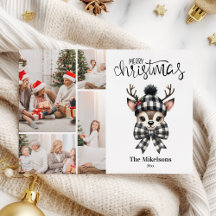 Natal da Família de Reindeer da Xadrez Buffalo