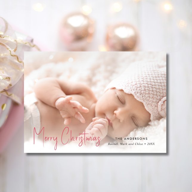 Cartão De Festividades Natal da família moderna (Criador carregado)