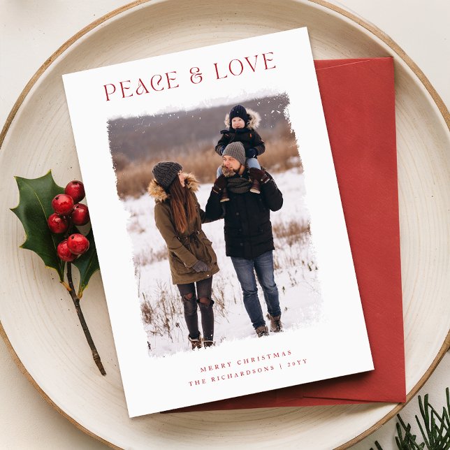 Cartão De Festividades Natal da família Trendy Elegant (Criador carregado)