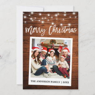 Cartão De Festividades Natal da Madeira com Fotografia Instantânea da C