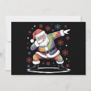 Cartão De Festividades Natal Dabbing Papai Noel Natal Feio Xmas
