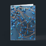 Cartão De Festividades Natal das Berries Blue Winter<br><div class="desc">Espero que as suas férias estejam cheias de amor e calor com esta brilhante design de bagas azuis. 

Aproveite!</div>