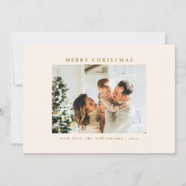 Cartão De Festividades Natal de Arnaments Dourados Personalizados