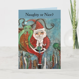 Cartão De Festividades Natal de Arte Imaginosa ou Bela