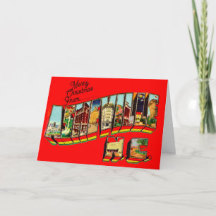 Cartão De Festividades Natal de Asheville NC
