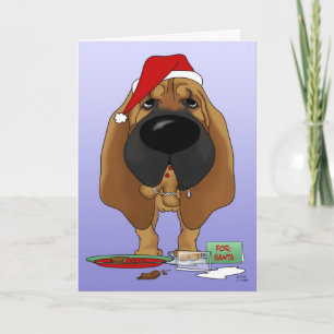 Cartão De Festividades Natal de Bloodhound