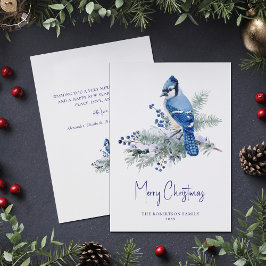 Cartão De Festividades Natal de Blue Jay