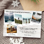 Cartão De Festividades Natal de Colagem de Fotos de Viagem<br><div class="desc">Apresentando o nosso Ano de Viagem Holiday Photo Collage Card, uma forma sincera de capturar a essência de um ano cheia de aventuras e memórias de viagem. Este cartão único apresenta cinco fotos de viagem quadrados, cuidadosamente organizadas para mostrar seus momentos favoritos em todo o mundo, completo com legendas para...</div>