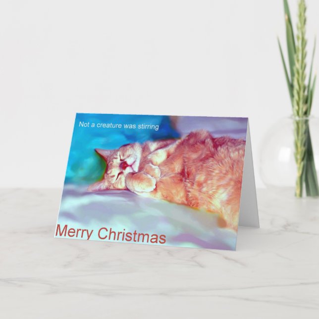 Cartão De Festividades Natal de espera (Frente)