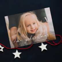 Natal de Foto de Script Manuscrito Simples