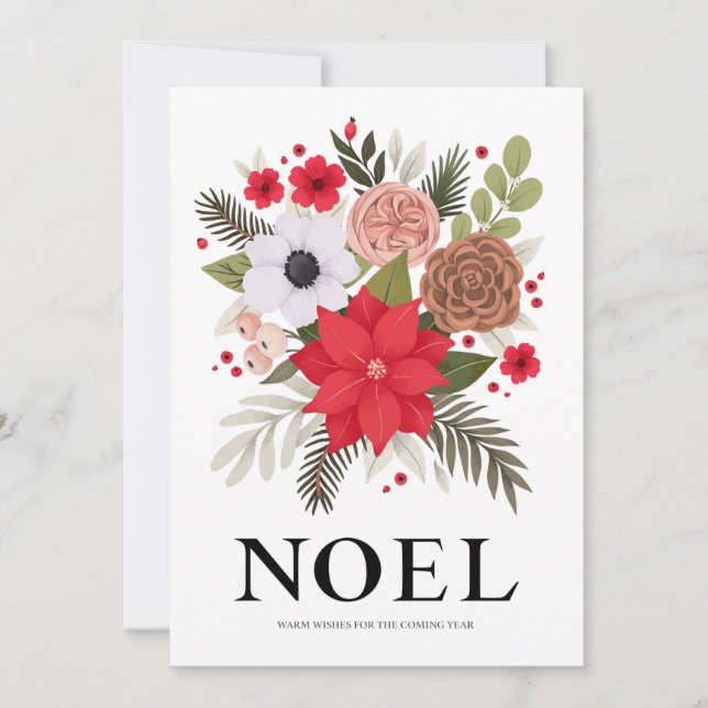 Cartão De Festividades Natal de Foto em Dois Lados (Frente)