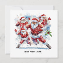 Natal de futebol com Papai Noel