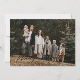 Cartão De Festividades Natal de Imagem Simples de Script de Feliz 3