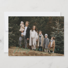 Cartão De Festividades Natal de Imagem Simples de Script de Feliz 3