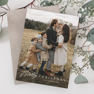 Cartão De Festividades Natal de Imagem Simples de Script de Feliz 3