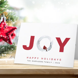 Cartão De Festividades Natal de Joy Modern