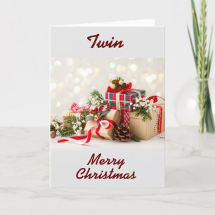 CARTÃO DE FESTIVIDADES NATAL DE MERCADORIAS PARA ***MEU TWIN***