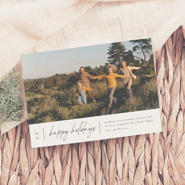 Cartão De Festividades Natal de Natal de Natal Mínimo Moderno (Criador carregado)