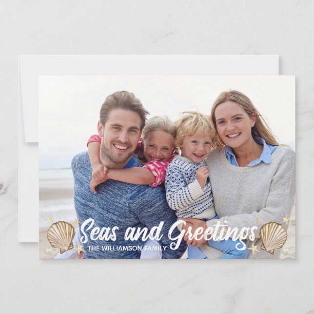 Cartão De Festividades Natal de Natal e Saudações (Frente)