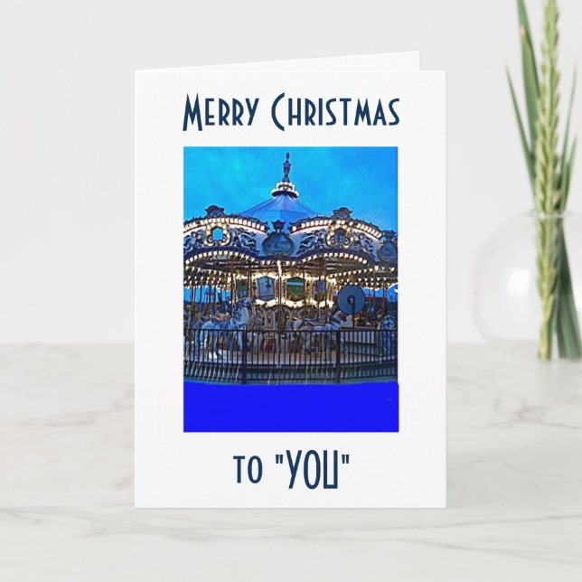 CARTÃO DE FESTIVIDADES NATAL DE NATAL "FELIZ-ROUND" (Frente)