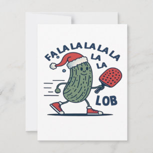 Cartão De Festividades Natal de Pickleball