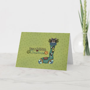 Cartão De Festividades Natal de Purrfect - gato