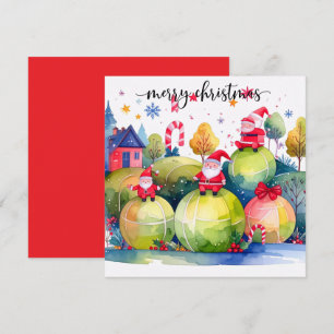 Cartão De Festividades Natal de Tênis com tema de tênis