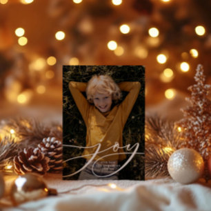 Cartão De Festividades Natal de um mínimo de moderno guião botânico