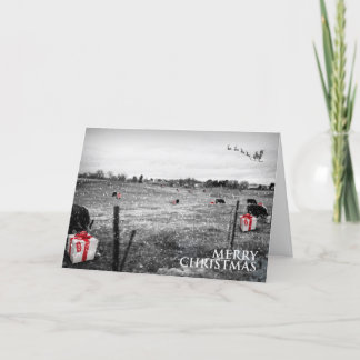 Cartão De Festividades Natal de vaca