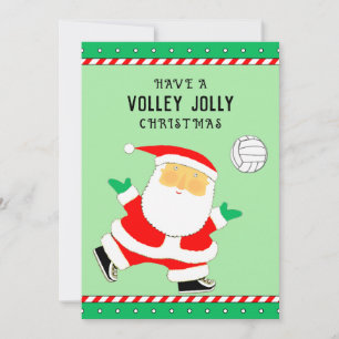 Cartão De Festividades Natal de voleibol
