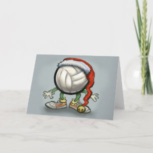 Cartão De Festividades Natal de voleibol