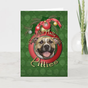 Cartão De Festividades Natal - Deck the Halls - Pitties - Maior