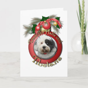 Cartão De Festividades Natal - Deck the Halls - Tibetanos