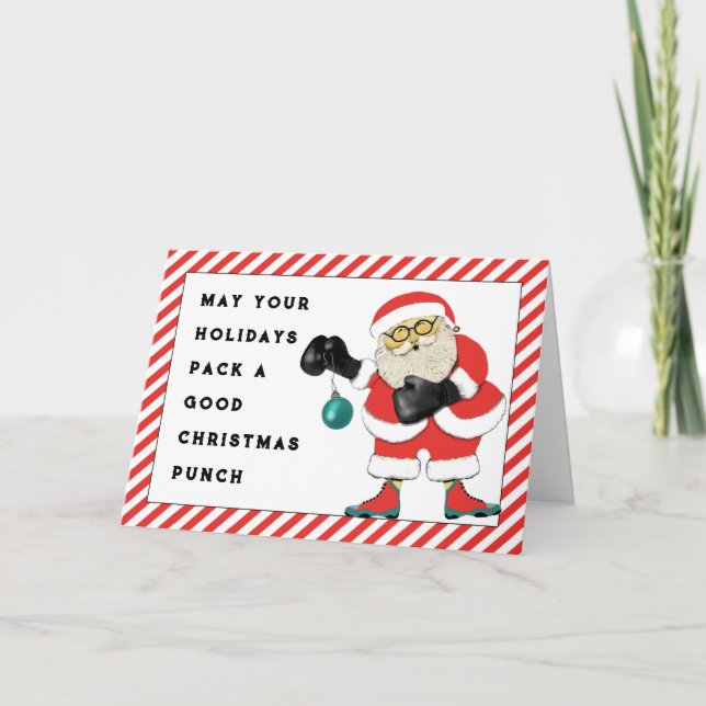Cartão De Festividades Natal Divertido (Frente)
