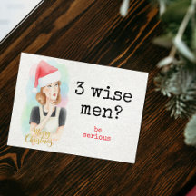 Natal divertido e retrô "3 Sábios? Seja Sério"