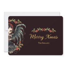 Natal do Anjo Gótico Escuro