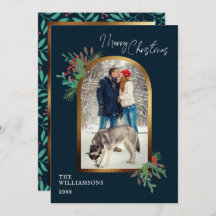 Natal do Arch Personalizado da Folhagem de inverno