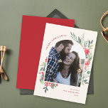 Cartão De Festividades Natal do Arco de Fotos de Folhagem de Aquarela Ele<br><div class="desc">Capturar a magia da estação com o nosso Cartão de Natal Fotográfico. Esta bela carta apresenta uma charmosa cobertura de arco, adornada com verde-natal, sagrado e poinsettias. Contra um pano de fundo bege quente, "Feliz Natal" tem curvas graciosas sobre o topo esquerdo do arco, criando uma saudação entusiasmante que irá...</div>