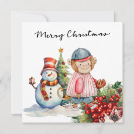 Cartão De Festividades Natal do Baseball