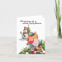 Cartão De Festividades Natal do Baseball