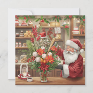 Cartão De Festividades Natal do Baseball