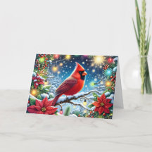 Natal do Cardinal de Inverno Vermelho