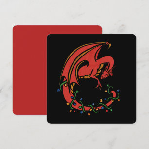 Cartão De Festividades Natal do Dragão