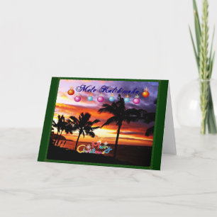 Cartão De Festividades Natal do Havaí