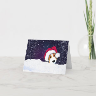 Cartão De Festividades Natal do Jack Russell Terrier