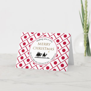 Cartão De Festividades Natal do JAPÃO para Três Sábios