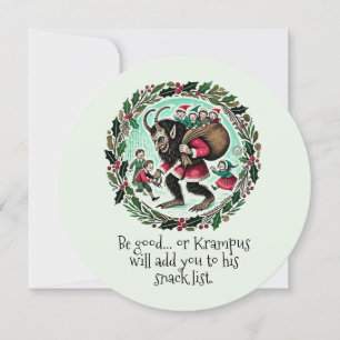 Cartão De Festividades Natal do Krampus
